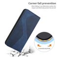 thumbnail image 5 of Funda tipo cartera de cuero magnético texturizado con patrón en S para iPhone 6, 7, 8, SE2 y SE3: alta resistencia magnética, ranuras para tarjetas, antiarañazos y protección duradera., 5 of 5