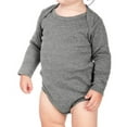 thumbnail image 4 of Kavio IIC0587 Infants Interlock Lap Shoulder Long Sleeve Bodysuit-Baby Pink-6M, 4 of 4