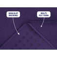 thumbnail image 6 of American Soft Linen, Slip Reducer Bath Rug, 100% Cotton 17x24 inches, Soft Absorbent Bath Mat Rugs, Purple, 6 of 7