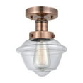 thumbnail image 3 of Innovations Lighting  Oxford - 1 Light 7" Semi-Flush Mount Clear/Antique Copper, 3 of 5