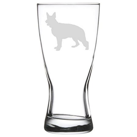 - 15 oz Beer Pilsner Glass German Shepherd