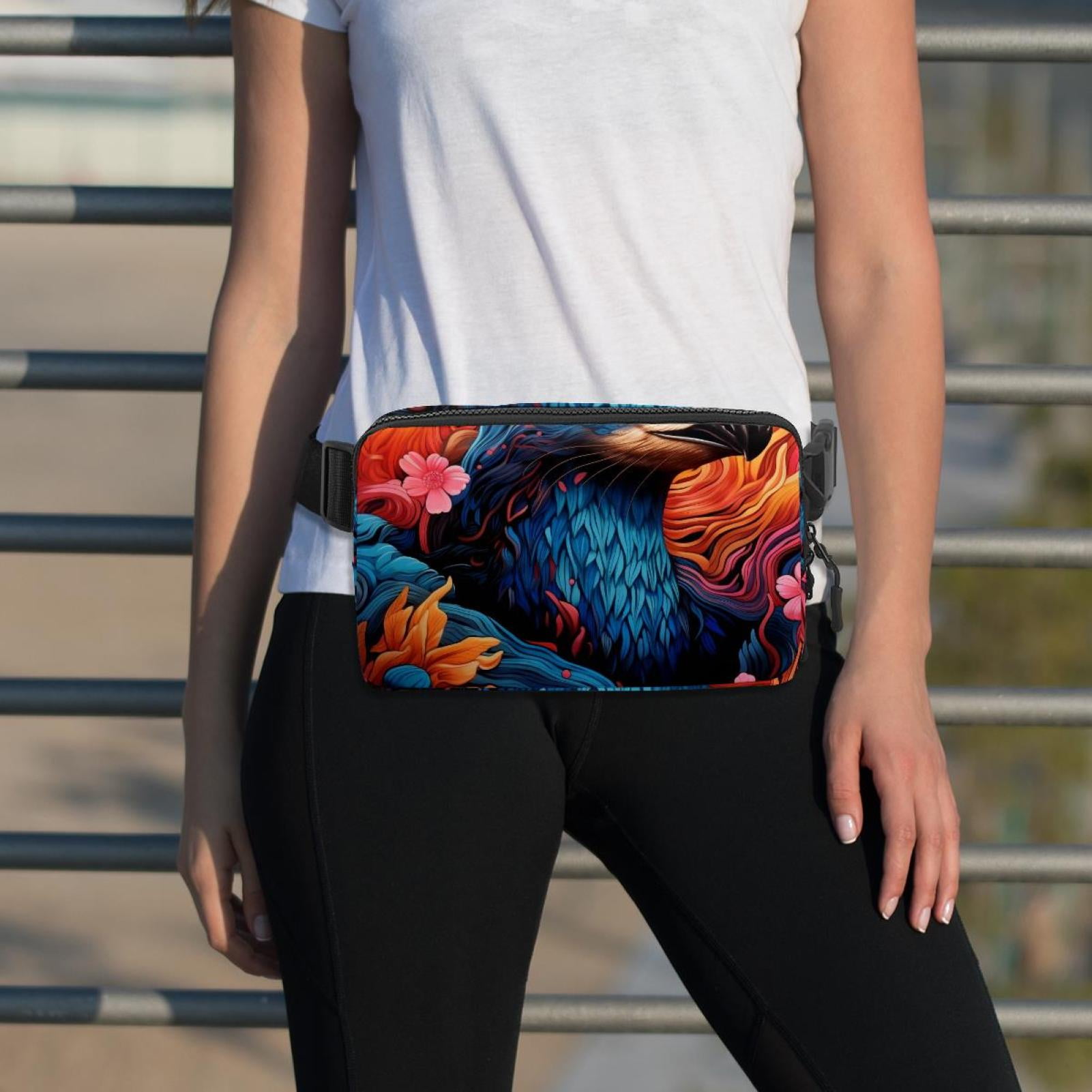 Platypus Lightweight Adjustable Running Belt with Extension Strap - Unisex Fanny Bag Crossbody Bag Cross Body Bag