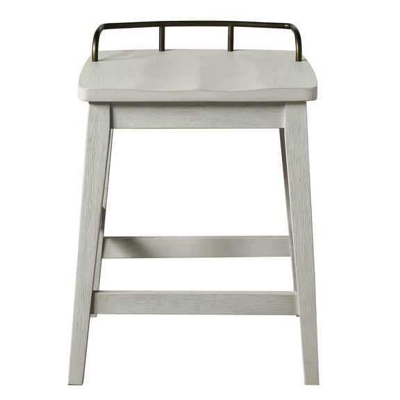 Steve Silver Pendleton Solid Wood Counter Height Stool, Ivory