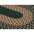 thumbnail image 3 of Colonial Mills 2' x 12' Green and Beige Braided Oval Area Throw Rug Runner, 3 of 3