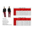thumbnail image 3 of GLOBAL Men's Flannel Pajama Sets 100% Cotton Knit Top Flannel Pants Sleepwear Long-Sleeve Top & Bottom, Size S-3XL, 3 of 5