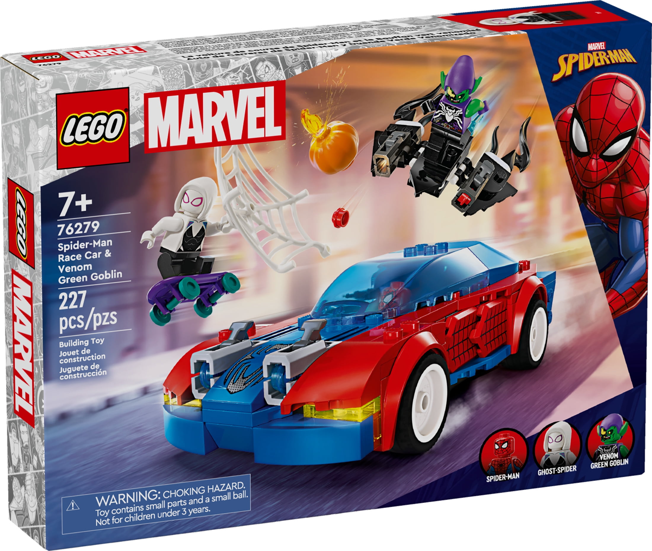 Spider-Man Race Car & Venom Green Goblin 76279 | Marvel