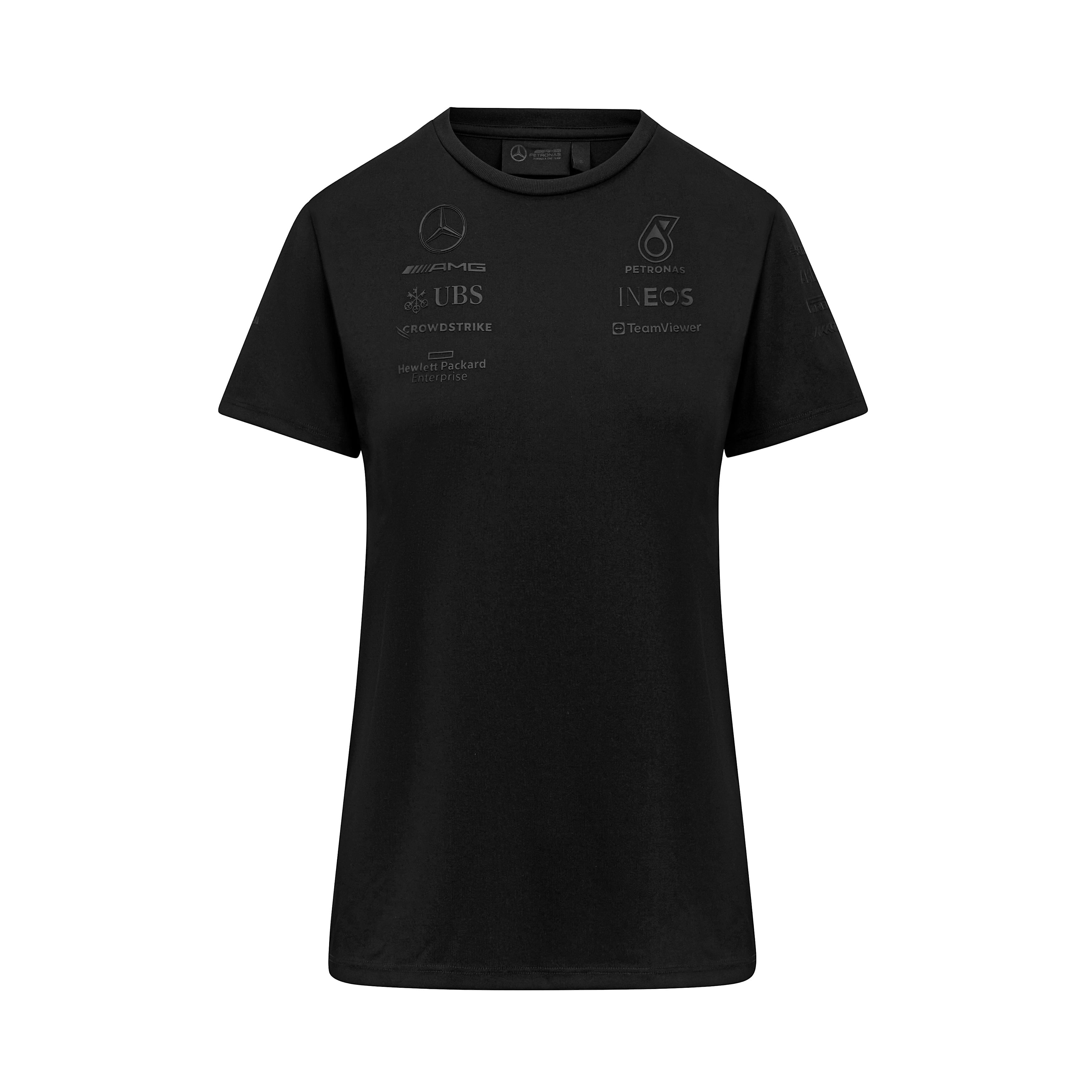 T-Shirt Officiel Mercedes AMG Petronas F1 – George Russell #63 – Noir – Collection Équipe Formule 1