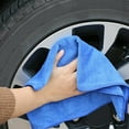 thumbnail image 2 of 10pcs Car Cleaning Towel Soft Absorbent Cleaning Cloth Microfiber Beauty Car Wash Dry Wipe Purple, 2 of 10