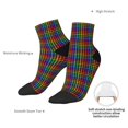 thumbnail image 6 of Naloa Rainbow Houndstooth Ankle Socks for Women Non Slip Socks No Show Socks Classic Low Cut Casual Socks Casual Socks, 6 of 7
