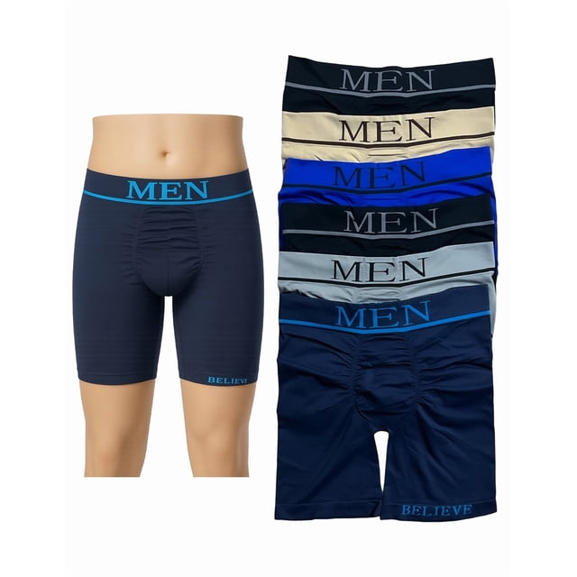 Set con 6 Bóxer Largos para Hombre Paquete Incluye 6 Colores Diferentes