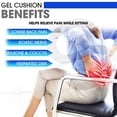 thumbnail image 5 of Puxhig gel seat cushion,  breathable honeycomb design, pressure point absorption seat cushion for office chairs, home cars, wheelchair , back and tailbone pain relief, 5 of 8