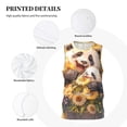 thumbnail image 3 of Honeii Cute Panda Sunflower print basktball shirt for men and women, Unisex basketball jersey for Theme party-Small, 3 of 6