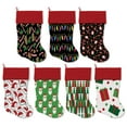 thumbnail image 3 of Christmas Velvet Stocking, "Santa Group" **Choose from 7 different patterns!**, 3 of 3