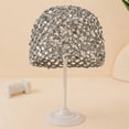 thumbnail image 2 of LTTVQM Womens Sequin Crochet Hat Summer Knit Breathable Boho Stylish Beanie Skull Cap Sparkly Lightweight Glitter Hat for Party Travel Daily Wear Gray, 2 of 4