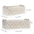 thumbnail image 4 of Canasta de almacenamiento de macramé apilable con de de canastas de almacenamiento Canasta de cuerda para de organización Estilo B Macarena Cestas de almacenamiento tejidas, 4 of 8