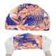 thumbnail image 5 of Gorro de Natación Estilo Plisado Transpirable 1 Pc Azul Profundo Naranja, 5 of 6