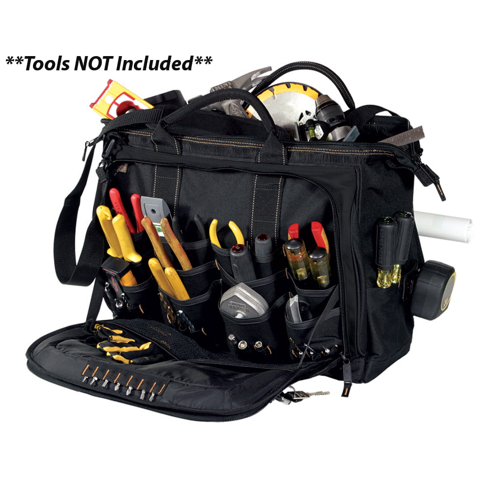 CLC Custom LeatherCraft 1539 Multi-Compartment 50 Pocket Tool Bag 