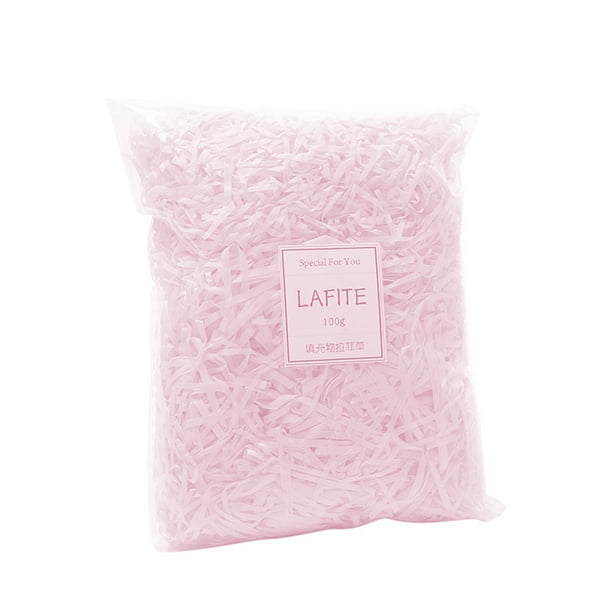 Papel triturado arrugado Toystoory Relleno de rafia Caja de regalo de confeti Rosa