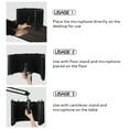 thumbnail image 3 of Foldable Adjustable Sound Absorbing Vocal Recording Panel Portable Acoustic Isolation Microphone Shield Sound-proof Plate, 3 of 7