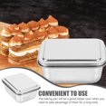 thumbnail image 6 of Deep Cake Pan Stainless Steel Square Flat Plate Tiramisu Vessel with Lid Thickened Tray Steaming Chassis Bread Baking Sheets Non Stick Pans Household, 6 of 6