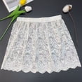 thumbnail image 7 of Hzzsbu False Layers Flexible Extenders Underskirt Adjustable Mini Skirt Shirt Hem Women Slips Lace Shirt(XL), 7 of 7