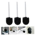 thumbnail image 5 of STRANDCHIC Toilet Cleaning Brush Replacement Black Plastic for Home 3Pcs, 5 of 6