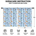 thumbnail image 2 of Blackout Kids Curtains,Blue Dinosaurs Leaves Pattern Childrens Insulated Curtains Set Of 2,Bedroom Essentials,Toddler Room Decor 42"x54", 2 of 5