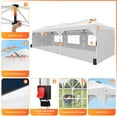 thumbnail image 6 of SANOPY 10x30 FT Pop Up Canopy Tent with One-Push Central Button and Air Vent, Instant Party Tent with 5 Sidewalls, Sandbags and Carry Bag for Patio, Backyard, Camping, White, 6 of 10