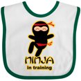 thumbnail image 3 of Inktastic Ninja in Training Boys or Girls Baby Bib, 3 of 4