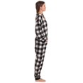 thumbnail image 2 of Just Love Printed Flannel Adult Onesie / Pajamas (Buffalo Plaid - White Black, Large), 2 of 3