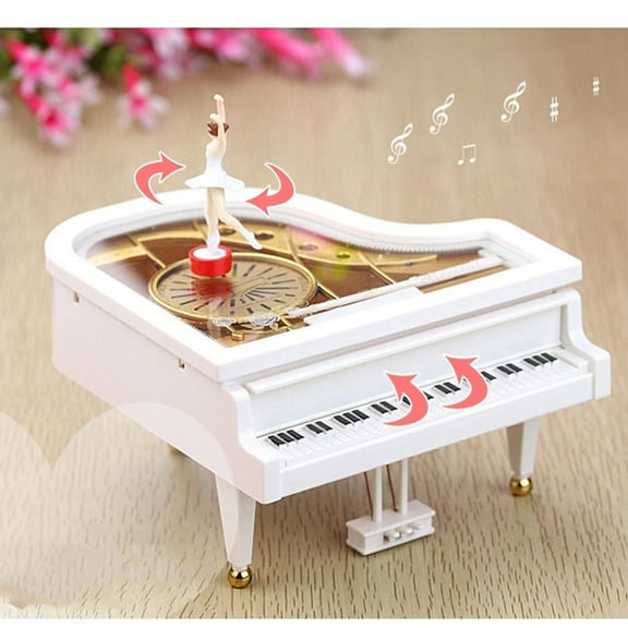 Toddmomy 1Pack Small Music Box With Rotating Ballerina And Classical Music For Home Furnishing And Photo