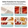 thumbnail image 3 of Thanksgiving Leaves Travel Portable Square Jewelry Box Earring Organizer Necklace Holder Bracelet Holder Display Case Decorative Box Jewelry, 3 of 6