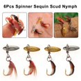 thumbnail image 2 of YSABOXY 6 Pcs Mouches de Pêche à la Truite Appâts de Pêche, Leurres, 2 of 5