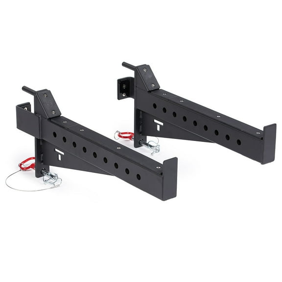 Titan Fitness T-3 Series Spotter Arms, 800 LB Capacity, Black Safety Catches, Power Rack Solo Lifting Attachments, Set of 2