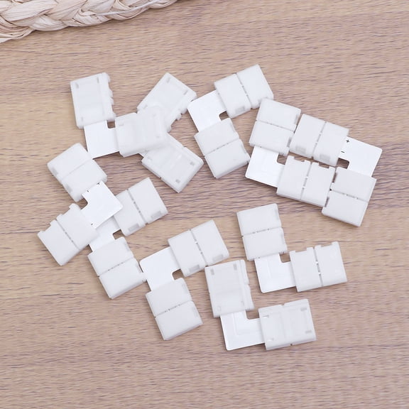 FUTUREORYY 10Pcs White LED p Connector Buckle for Fast Connection with Rgb Single Color Light p