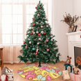 thumbnail image 7 of Sikiie Donut and Blue 30-48 inches {designName} Print Christmas Tree Skirt Snowman Xmas Tree Skirt with Edge Christmas Decorations for Holiday Party48", 7 of 7