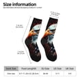 thumbnail image 2 of KLL USA Bald Eagle Print Cool Socks Men's Women's Crew Socks Funny Crazy Novelty Stockings, 2 of 6