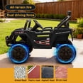 thumbnail image 5 of 12V Powered Ride on Car UTV, Kids Ride on Toys for Toddlers Ages 3-5, Ride on Vehicles with Remote Control, Bluetooth, Music, 4 Wheels Suspension, Electric Cars for Kids Boys Girls, Black, 5 of 13