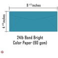 thumbnail image 6 of Cerulean Blue #10 Business Color Mailing Envelopes | 4 1/8 X 9 ½ inches | 24lb Bond Bright Color Paper (90 GSM) | 50 Envelopes Per Pack, 6 of 6