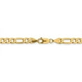 thumbnail image 4 of 14K Yellow Gold 6.25mm Flat Figaro Chain 20 Inch, 4 of 6
