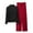Red8, variant on fatyb Lounge Outfits for Women Casual Mock Neck Tops Wide Leg Comfy Pants Womens Matching Pajama Sets