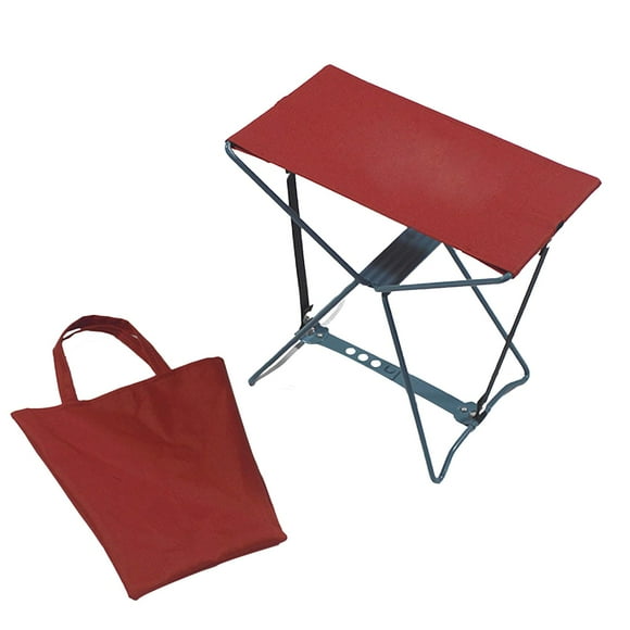 Taburete de Pesca Plegable shamjiam Taburete de Camping Plegable Silla de Camping Ligera Duradero Silla Plegable para Escalar Jardín Sala de Estar Rojo Banco de pesca