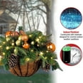 thumbnail image 6 of 2PCS Artificial Christmas Hanging Basket, Hanging Decor with Frosted Pine Cones, Berry Clusters, Outdoor Christmas Decorations for Garden Patio Lawn, 6 of 7
