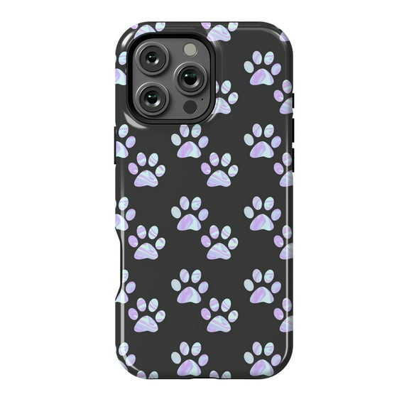 Pastel Paw Prints Pet Lover Phone Case for iPhone 11 12 13 14 15 16 Pro Max