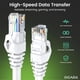 thumbnail image 3 of Cable Ethernet GEARit Cat6 de 0,15 m, paquete de 100, blanco, 3 of 7