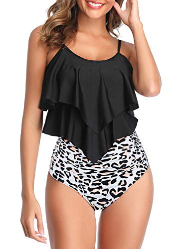 Century Star Plus Size Tankini Swimsuits for Women Two Piece Bathing Suits Tummy Control Swim Top Modest Swimming Suit