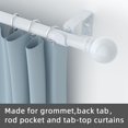 Drapery Rod Splice 2 Pack Curtain Rods for windows 32 to 48 inch, 5/8 inch Splicing Heavy ...