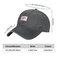 thumbnail image 4 of ZICANCN Adjustable Baseball Cap Women, Original Character Pattern Hats for Men Adult Washed Cotton Denim Baseball Caps Fashion, Deep Heather, 4 of 6