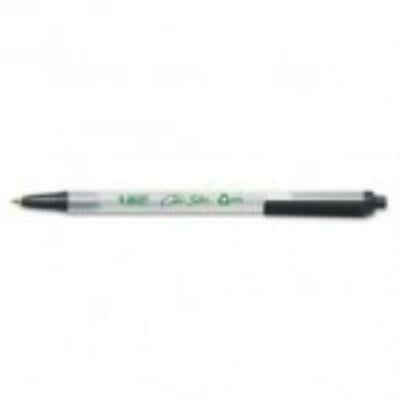 1mm ballpoint retractable ecolutions clic dozen stic bic pen ink medium