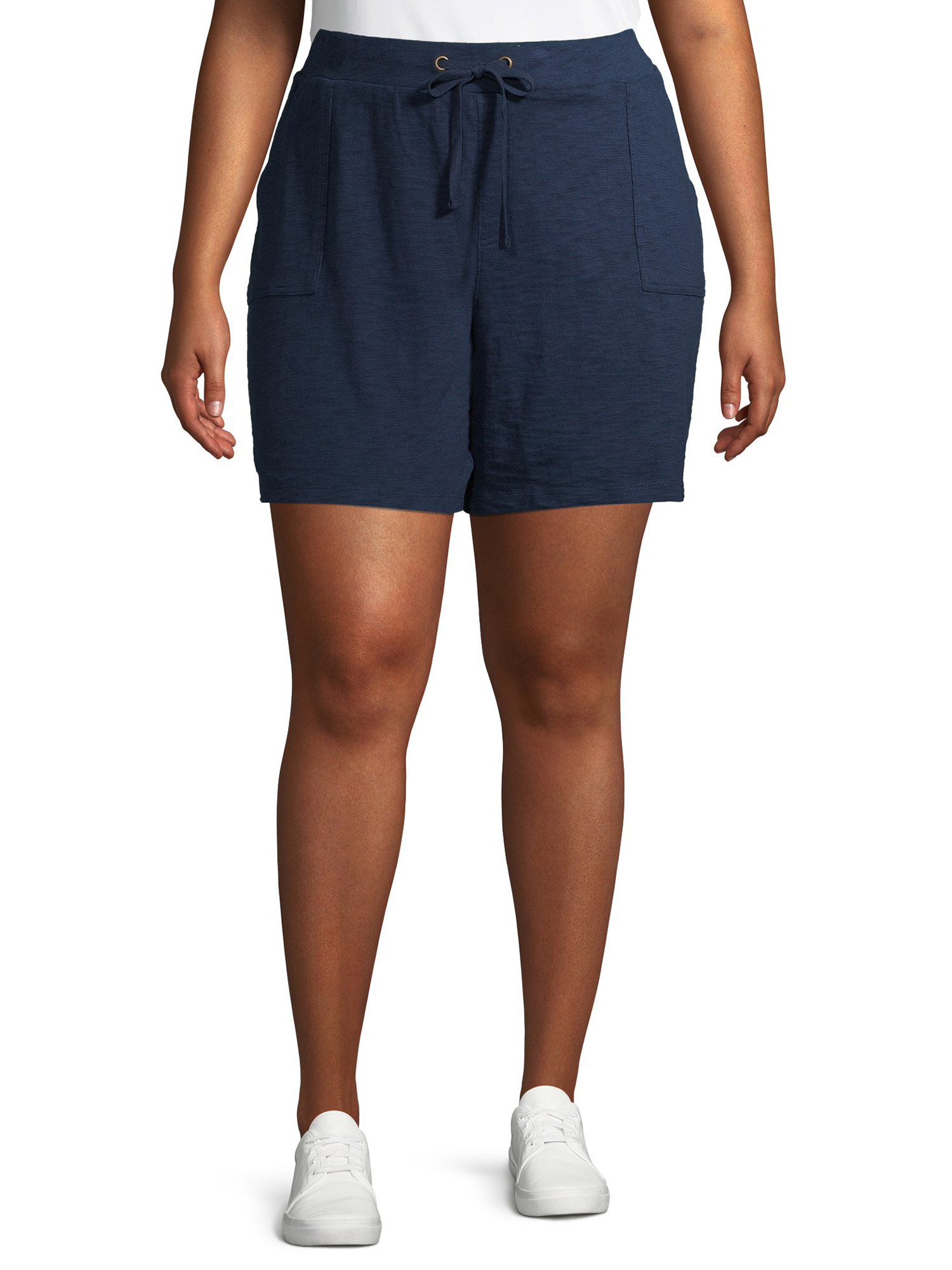 Terra /& Sky Womens Plus Size Knit Shorts